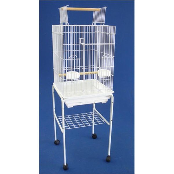 Yml YML 5984-4814WHT Open Top Small Parrot Cage with Stand in White 5984_4814WHT